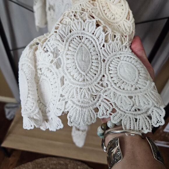 Anthropologie Yoana Baraschi Crochet Lace Dress Size S - Picture 6 of 14